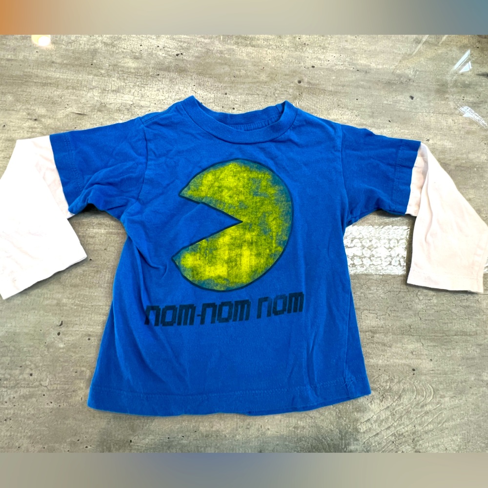 Pac-Man long sleeve blue top 24 months
